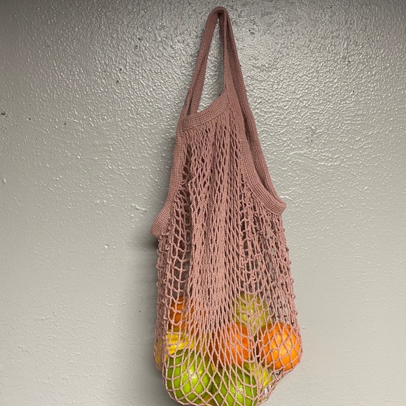 Pink Eco Cotton Mesh Farmers Market - Picture 13 of 13